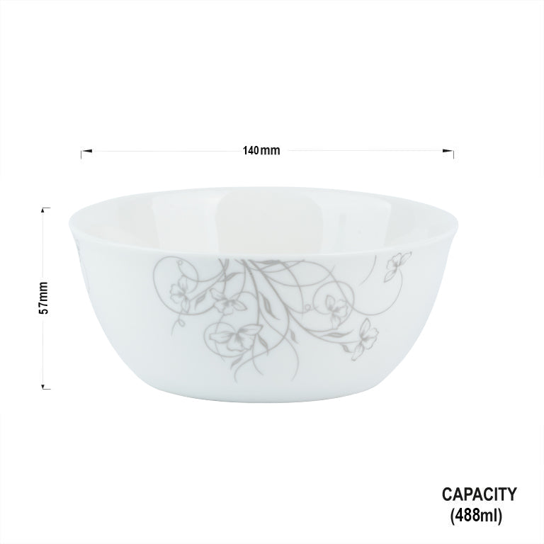 Korean Bowl in Platinum Floral