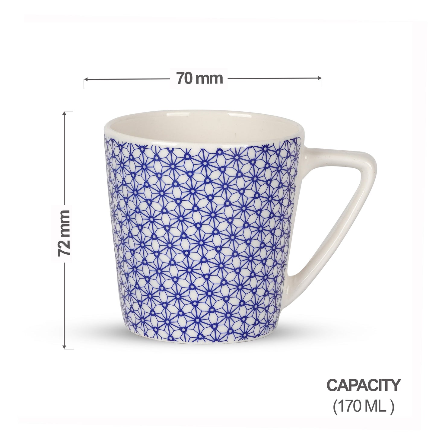 Conical Medium Patterned-Designer Bone China coffee mugs My Store