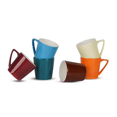 Conical Medium Multicoloured Mugs-Coffee Mugs and Cups My Store
