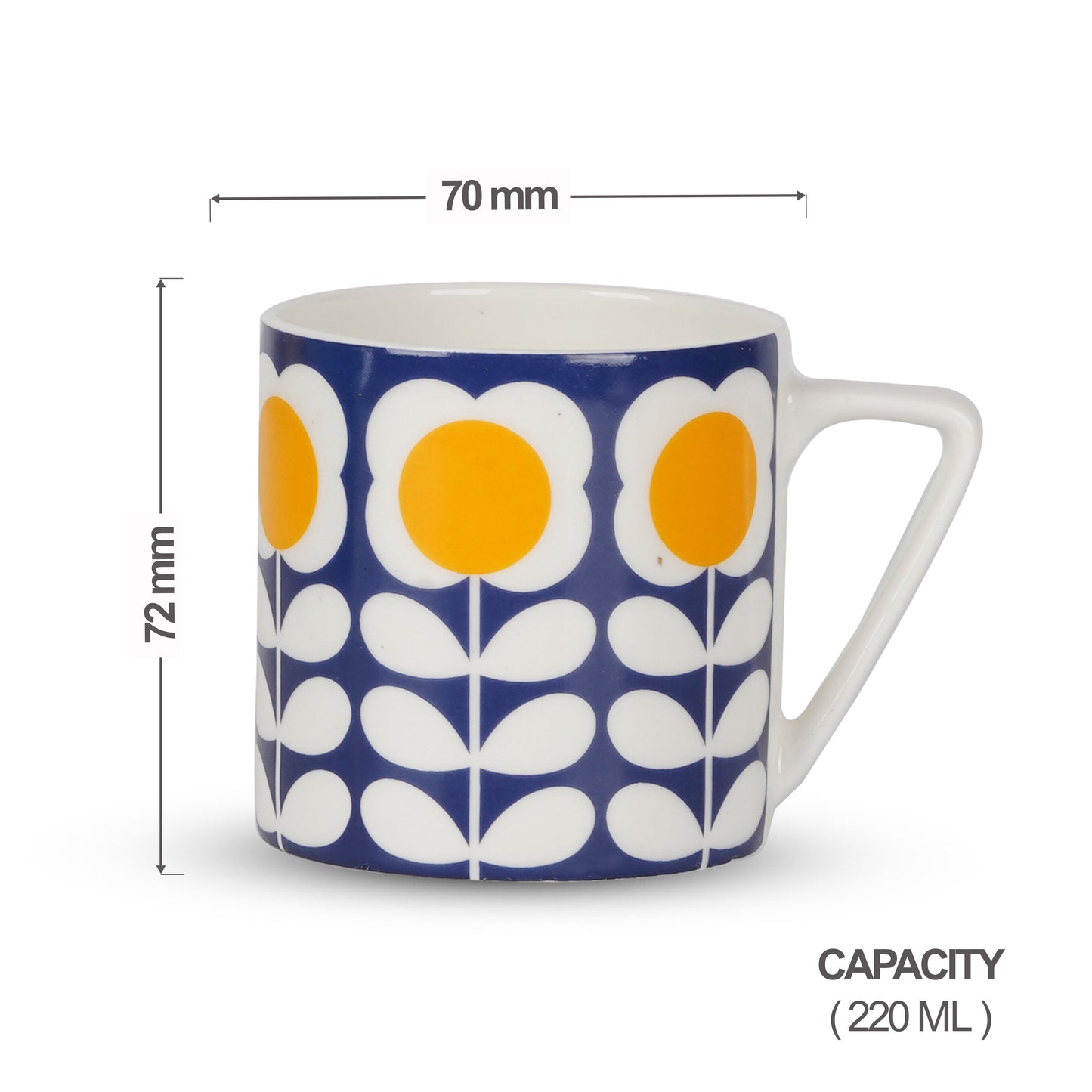 Puja Blossom in Yellow-stylish coffee mugs My Store