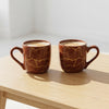 Brown Manu Mug (Pack of 6, Metallic Design) My Store