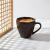 DATA Veda Mugs in Chocolate Brown, Set of 6 Dandy Lines by DATA