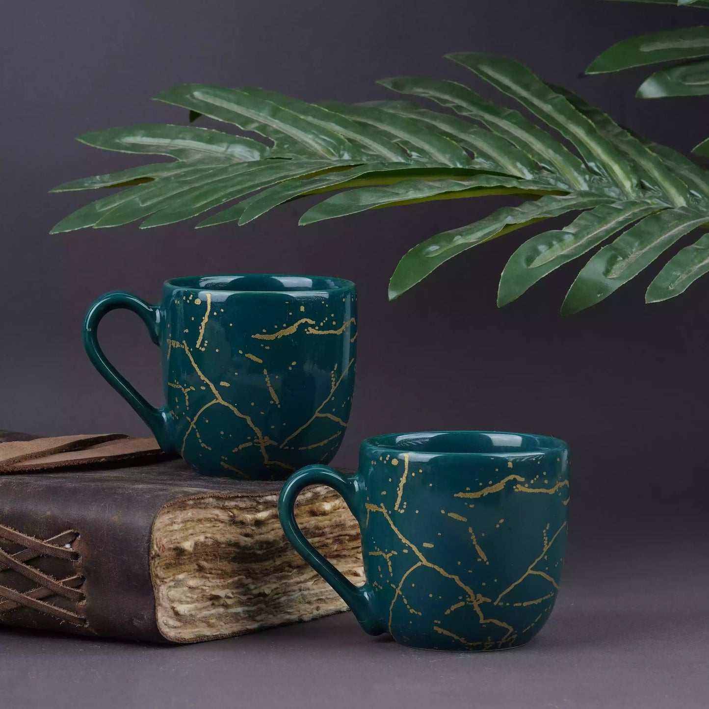 Green Manu Mug with Metallic Design My Store