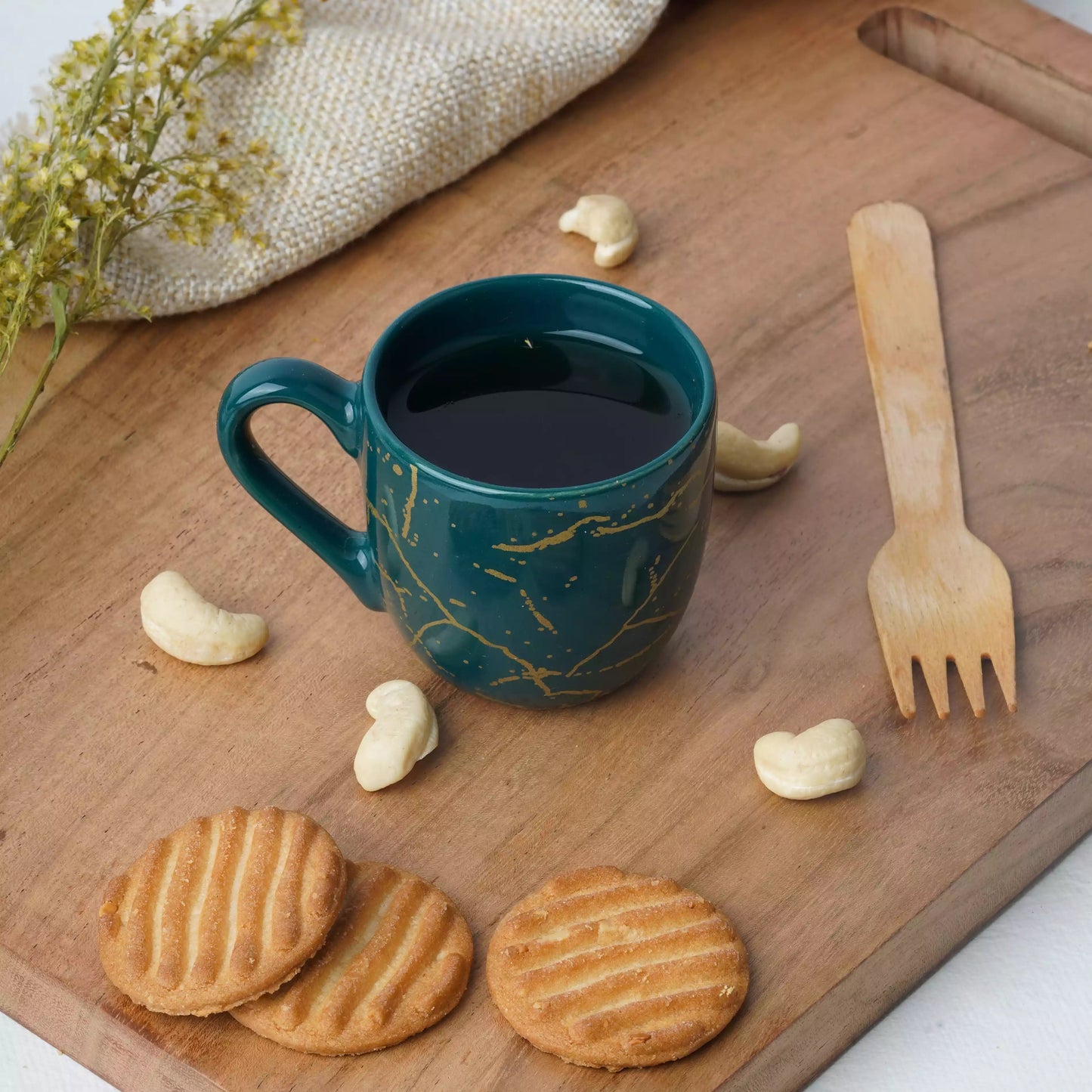 Green Manu Mug with Metallic Design My Store