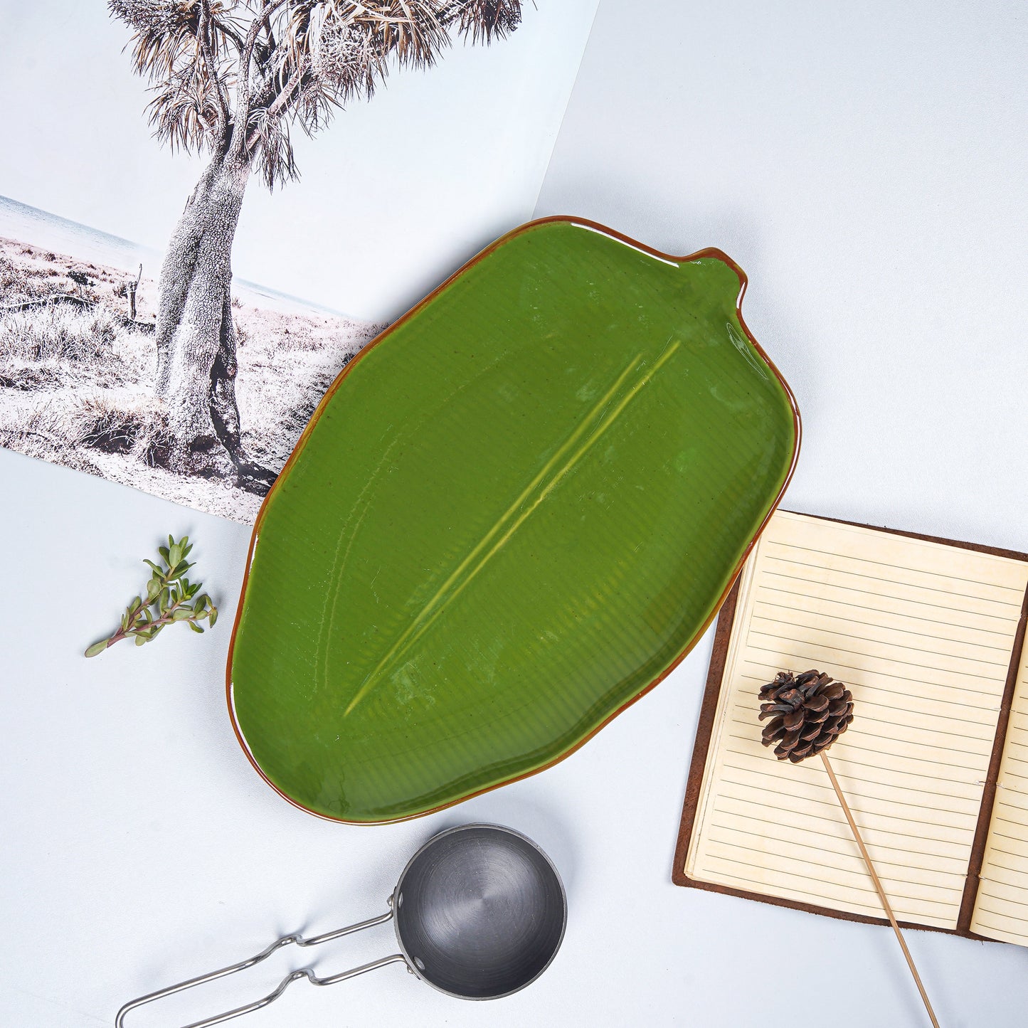 Large Earth Leaf Platter-styalish platter My Store