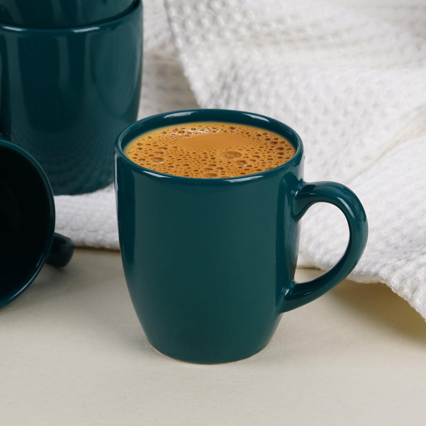 DATA Opera Mug in Green, Set of 6 Dandy Lines by DATA