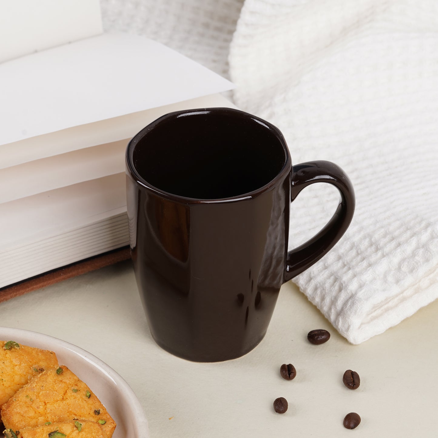 DATA Zia Mugs in Chocolate Brown, Set of 6