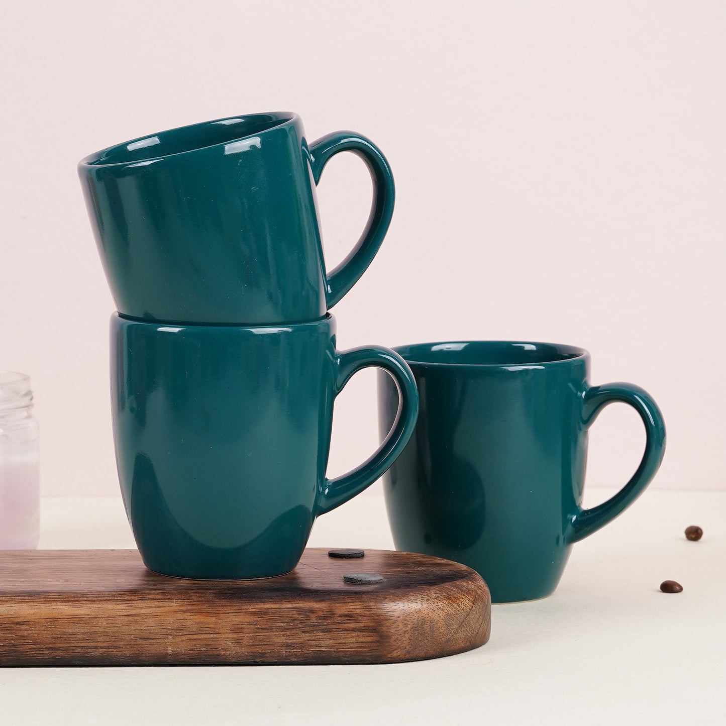 DATA Opera Mug in Green, Set of 6 Dandy Lines by DATA