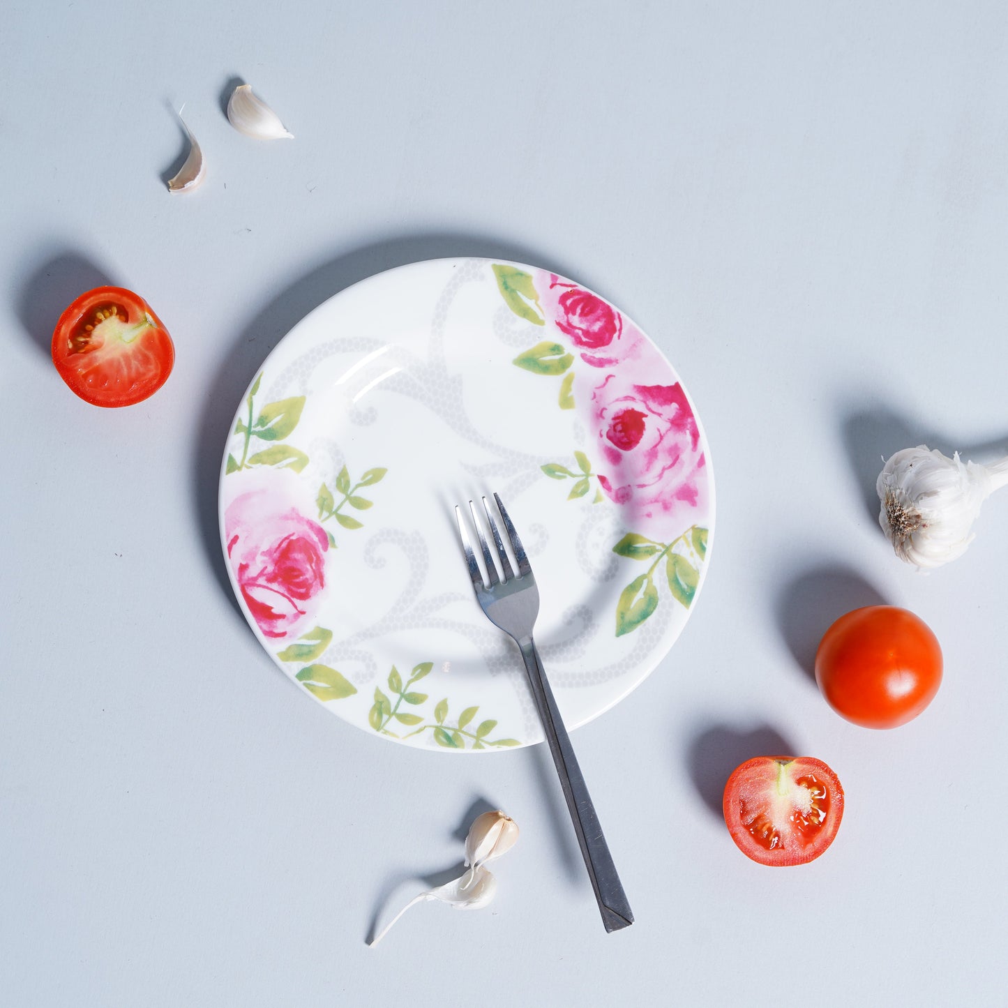 Dandy Lines Quarter Plate in Rose Collection, Pack of 2 My Store