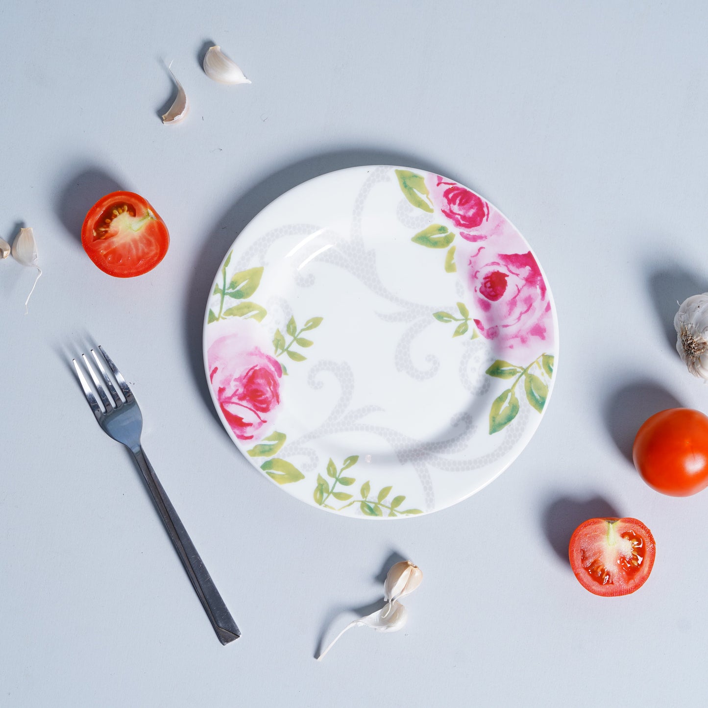Dandy Lines Quarter Plate in Rose Collection, Pack of 2 My Store