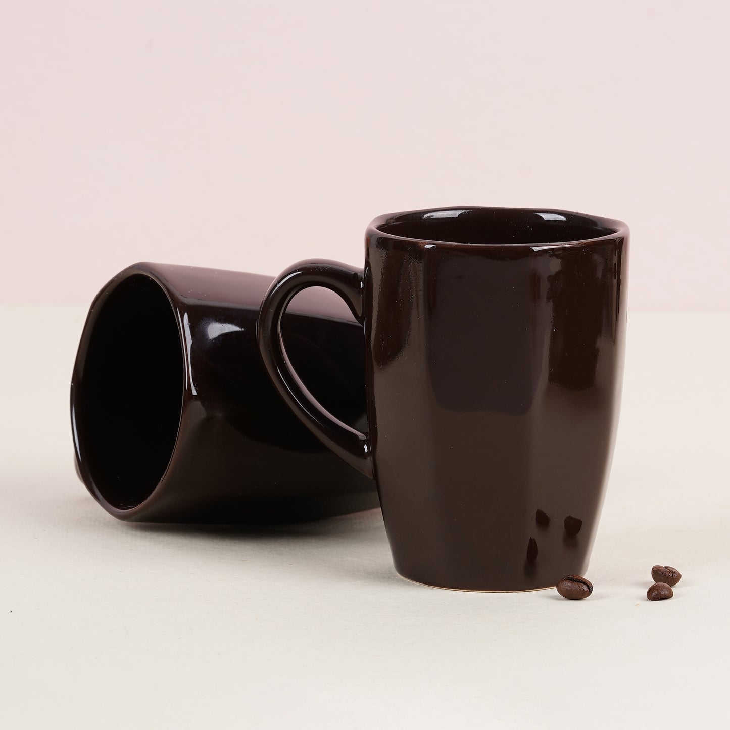 DATA Zia Mugs in Chocolate Brown, Set of 6