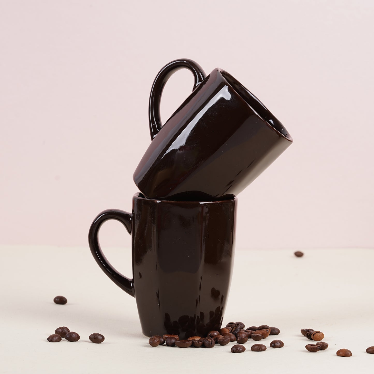 DATA Zia Mugs in Chocolate Brown, Set of 6