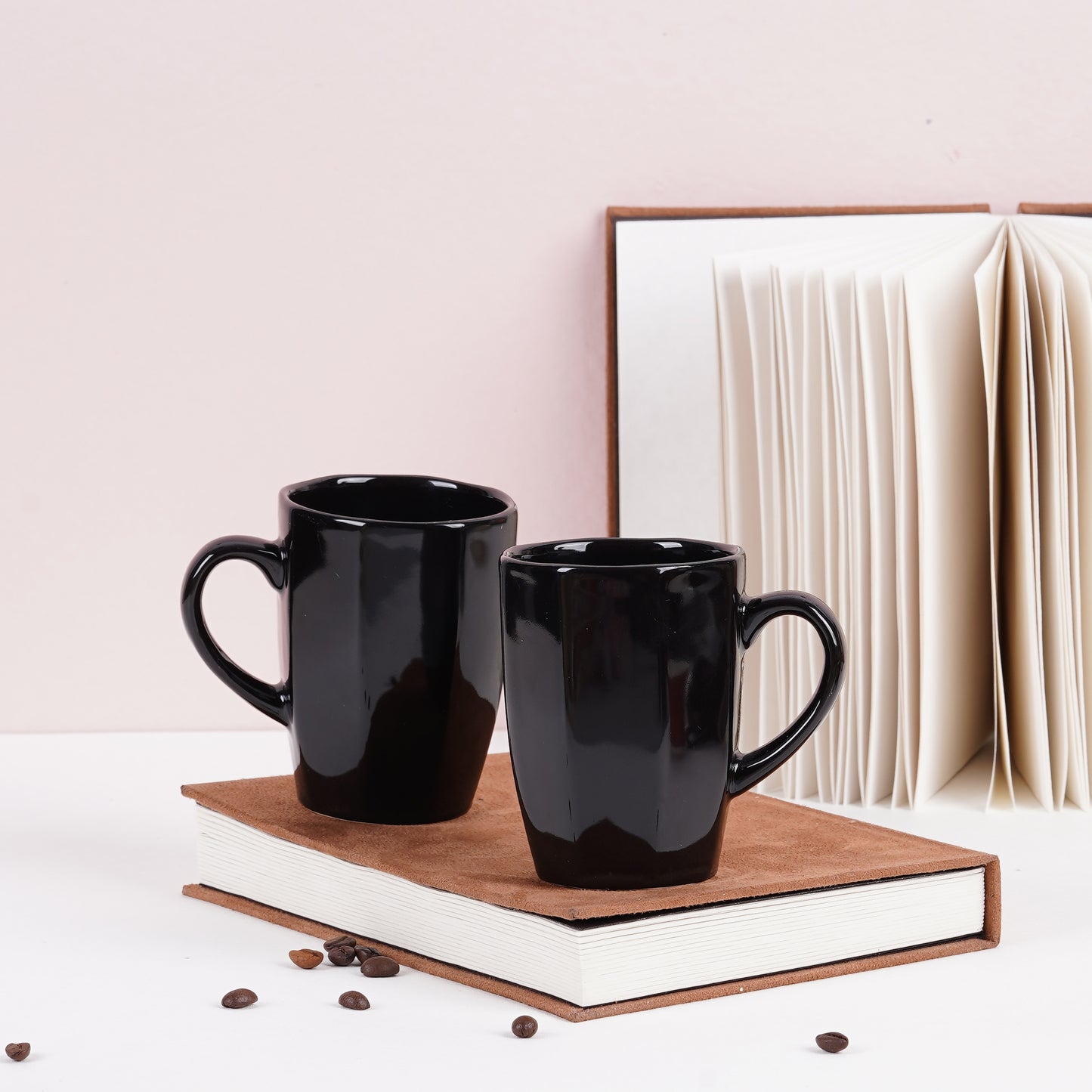 DATA Zia Mugs in Black, Set of 6