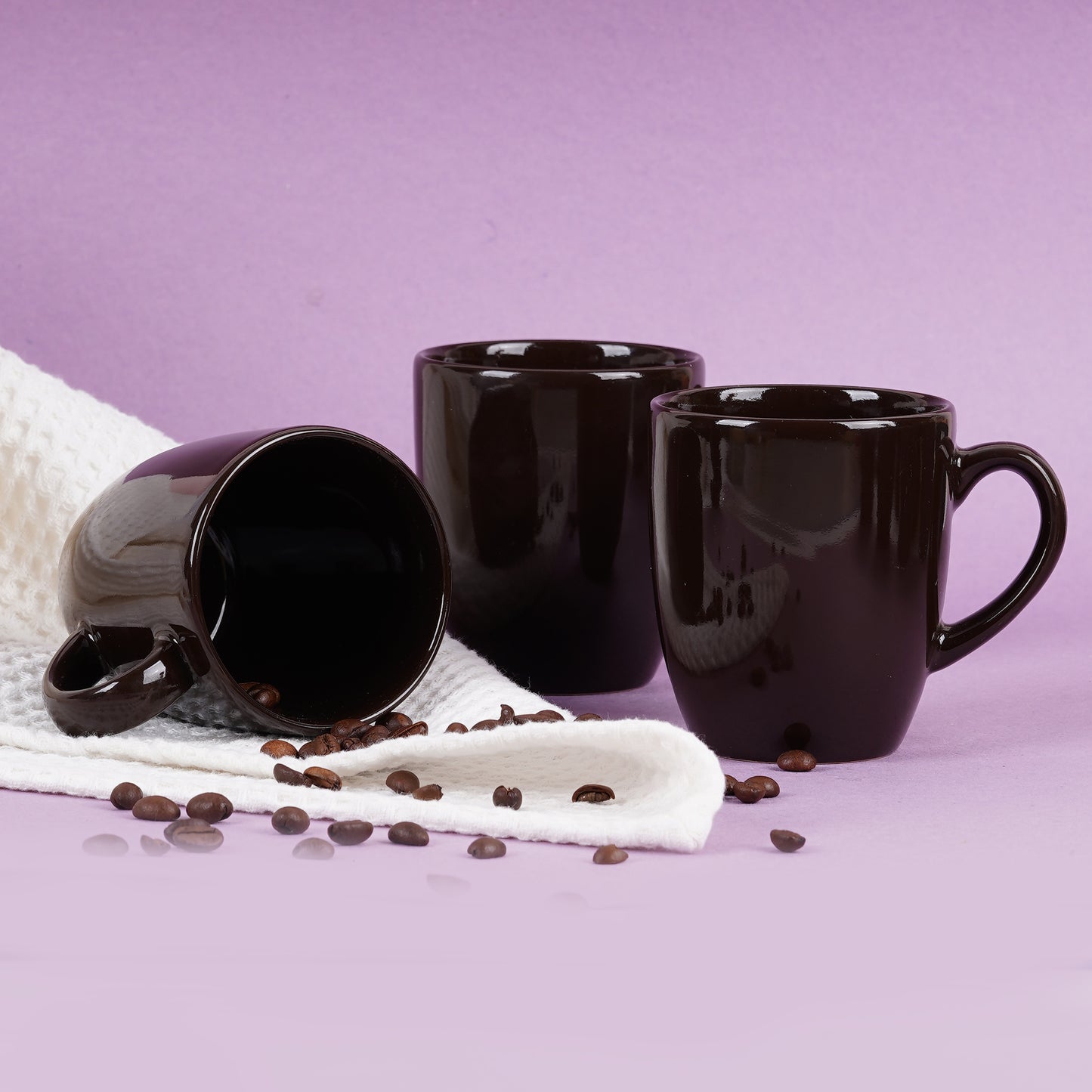 DATA Opera Mug in Chocolate Brown, Set of 6