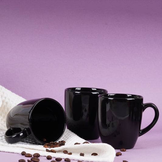 DATA Opera Mug in Black, Set of 6 Dandy Lines by DATA