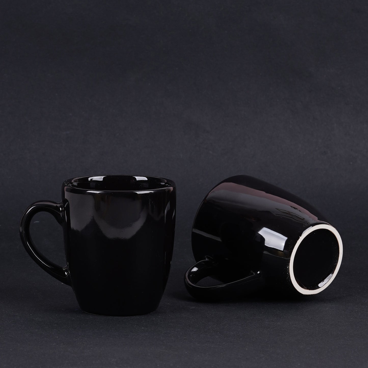 DATA Opera Mug in Black, Set of 6 Dandy Lines by DATA