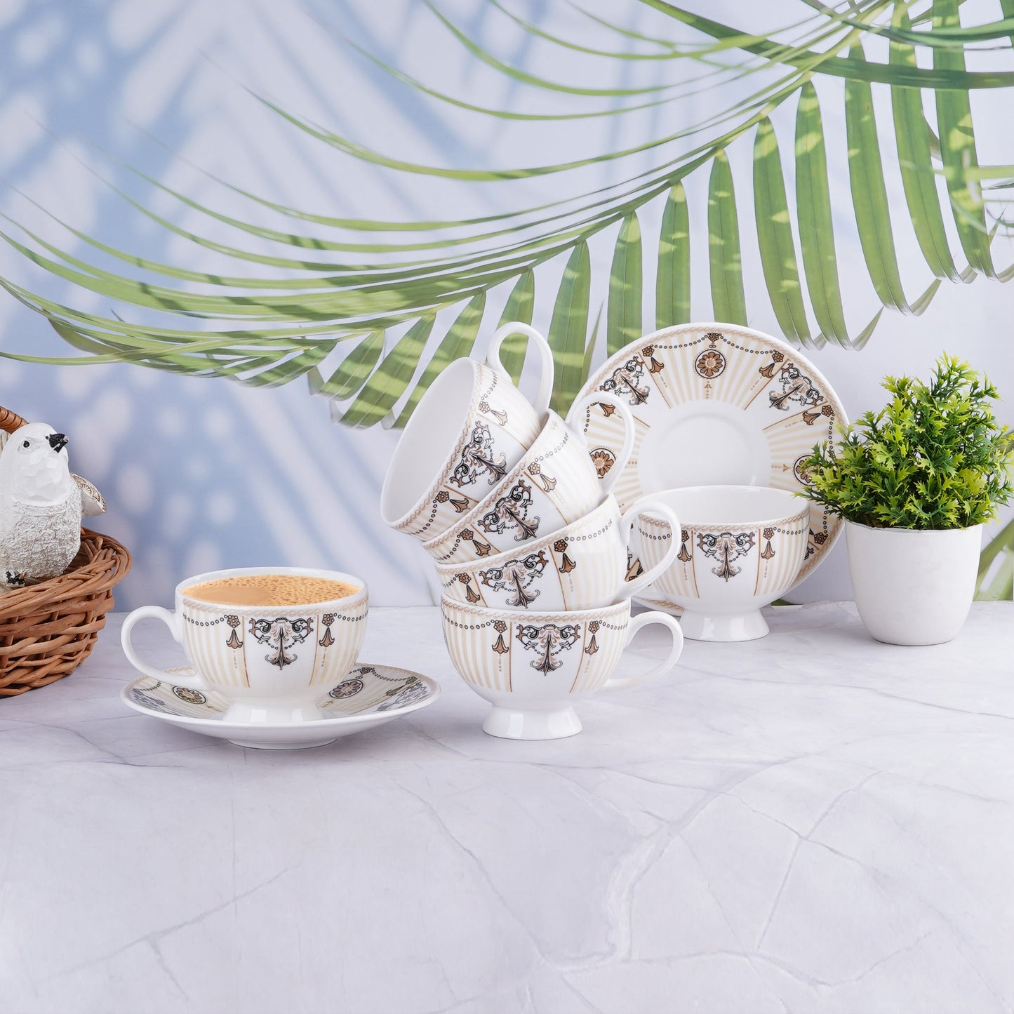 Yana Gold Carpet-collection tea cup set My Store