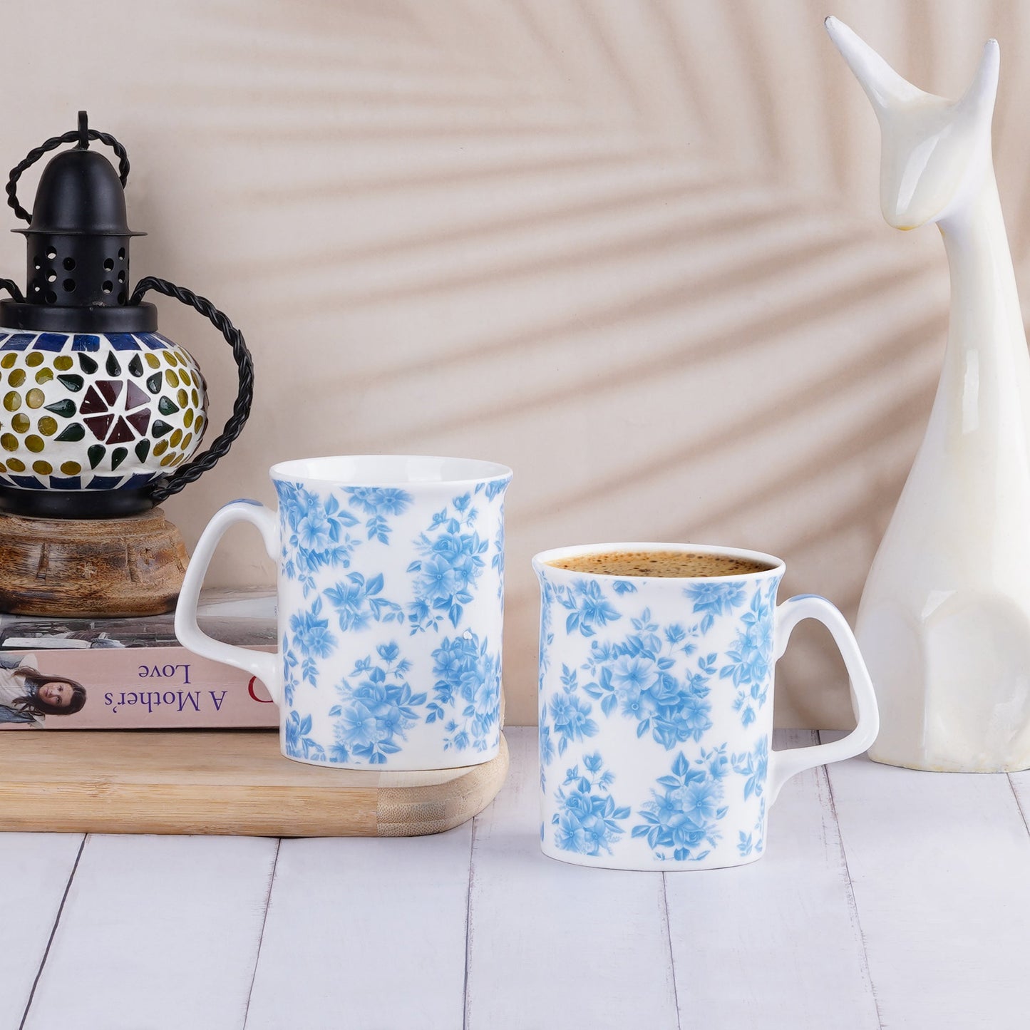 Marlborough Blue Garden Mug-milk mugs My Store
