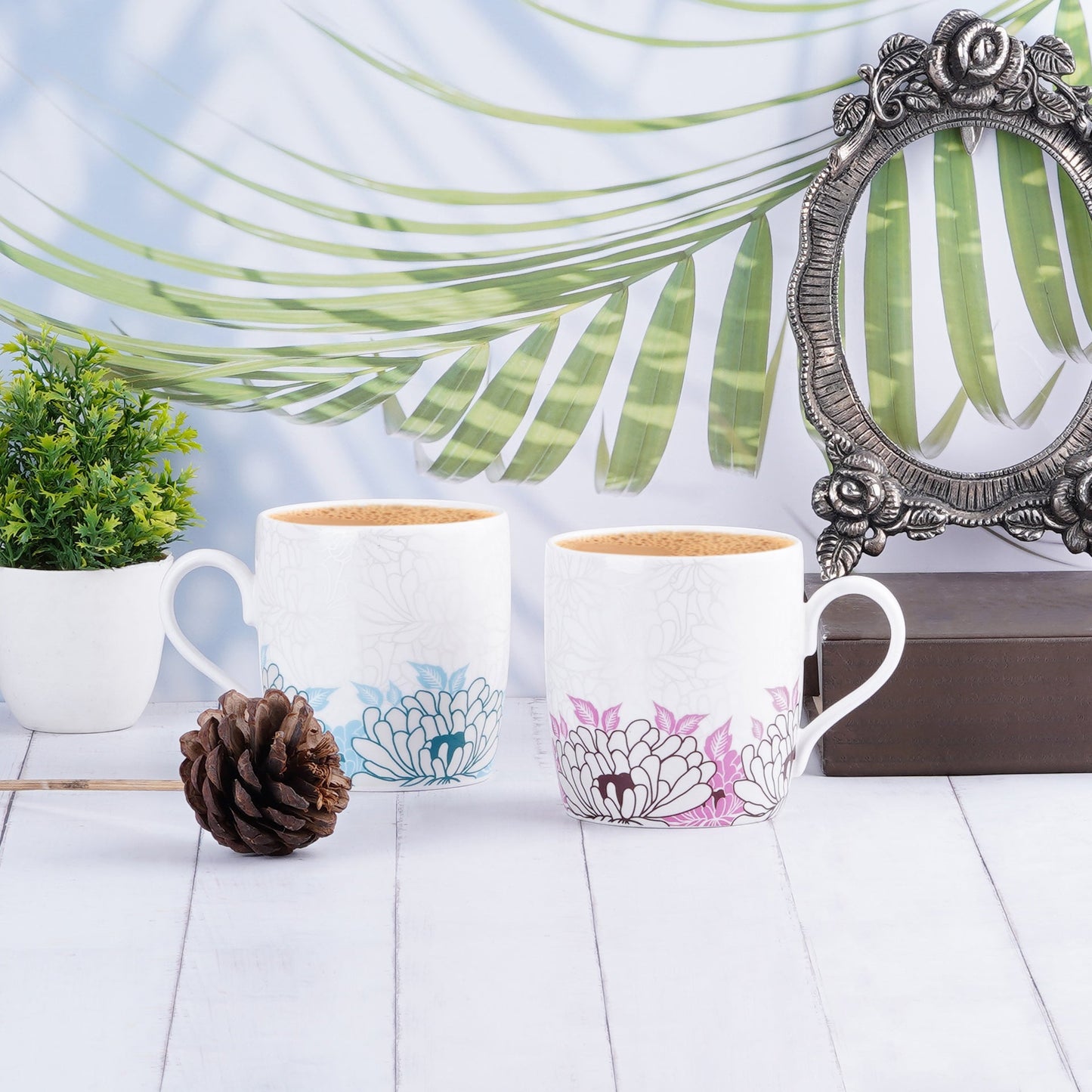 New Ray Garden Grace in Pink and Blue-stylish milk mug My Store