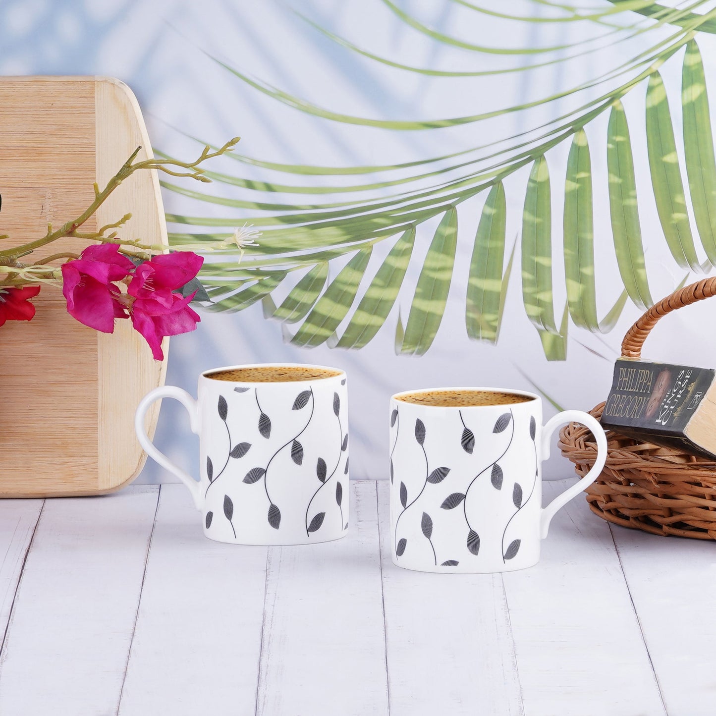 Balmoral Leaf Dance- Leaf Milk Bone China Coffee Mugs My Store