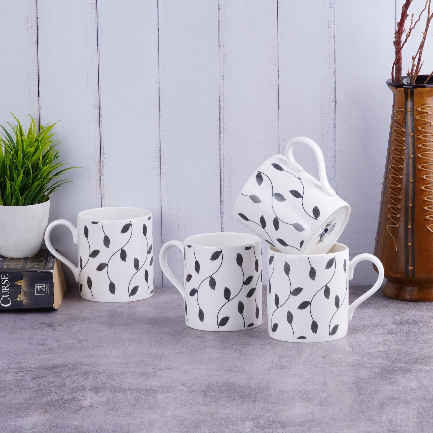 Balmoral Leaf Dance- Leaf Milk Bone China Coffee Mugs My Store