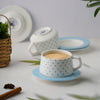 SANA Blue dots Cups and Saucers-stylish My Store
