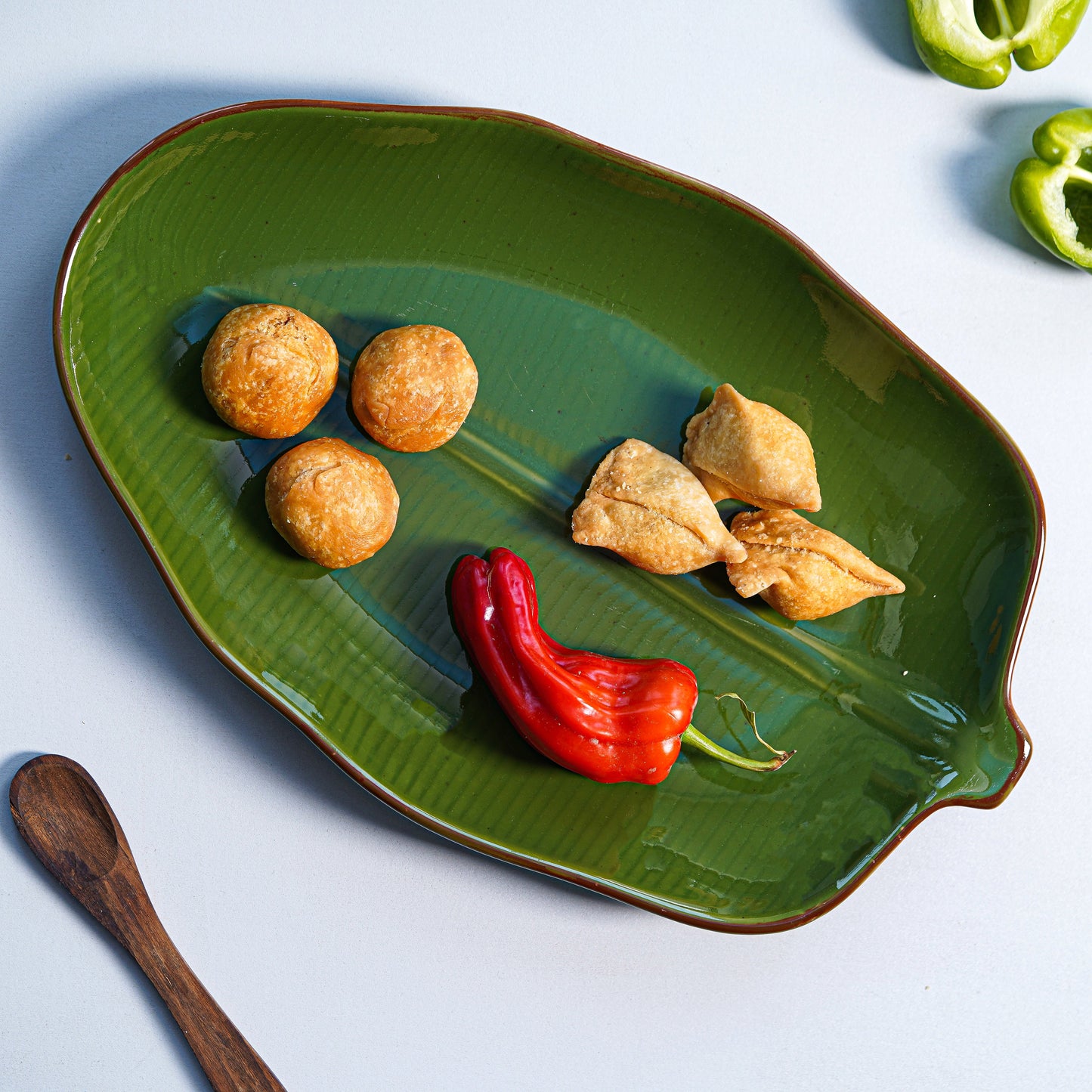 Large Earth Leaf Platter-styalish platter My Store