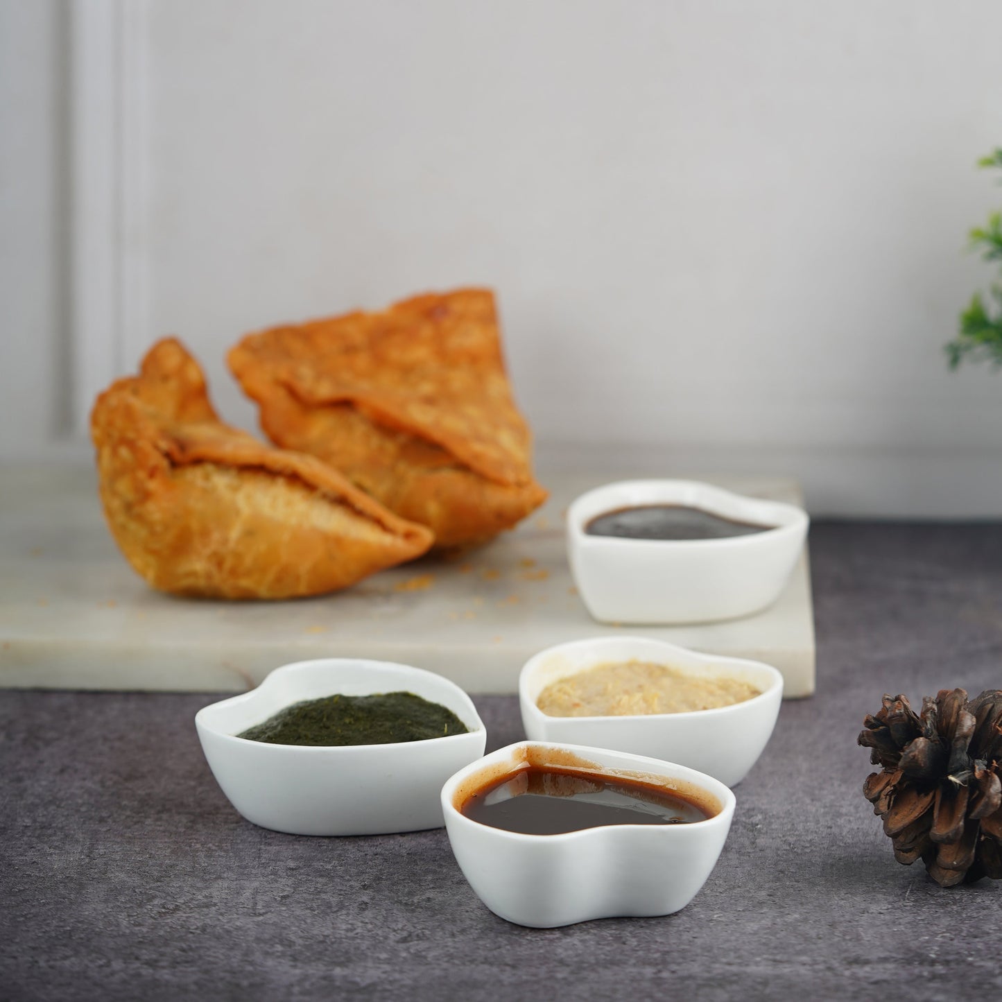Heart Chutney/Sauce Bowl-heart shape bowl My Store