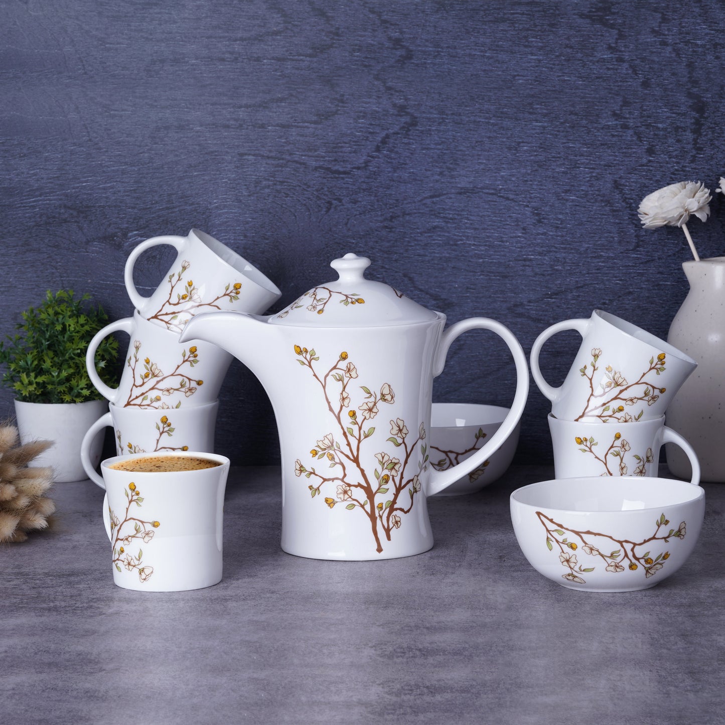 Botanical Coffee Set Bone China My Store