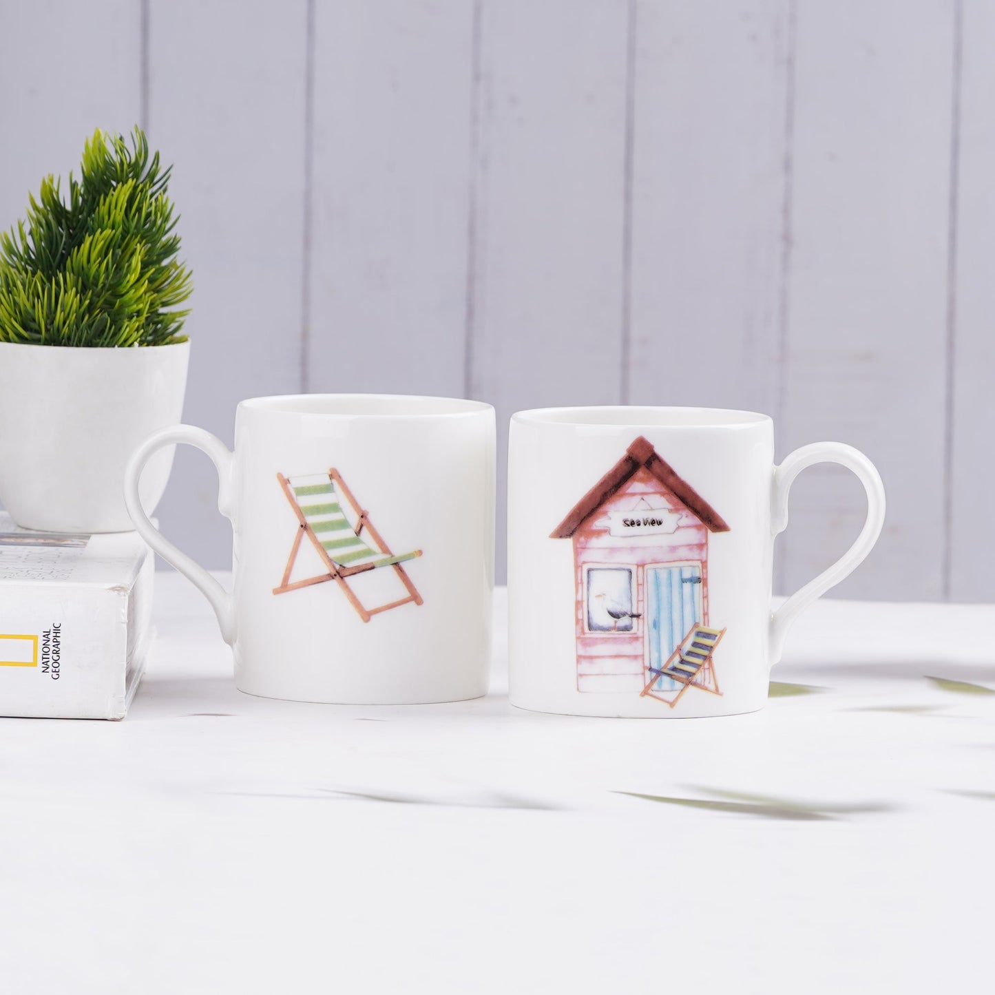 Balmoral Beach House and Chair Coffee Mug set My Store