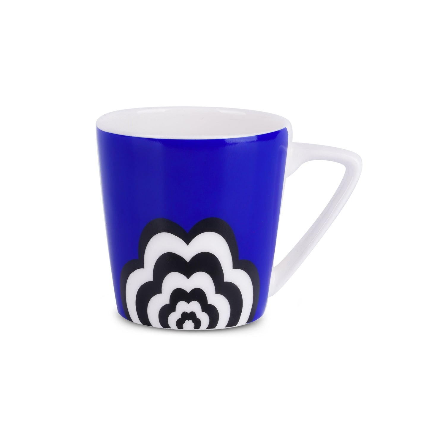 Conical Medium Yellow & Blue Cloud-Coffee Mug and Saucer Set My Store