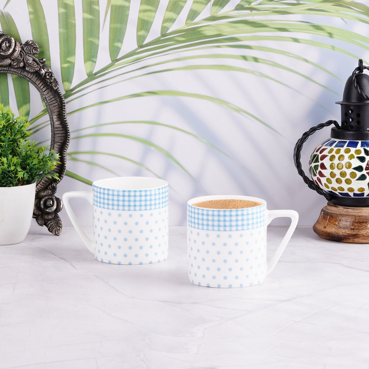 Puja Blue Dots-stylish coffee mugs My Store