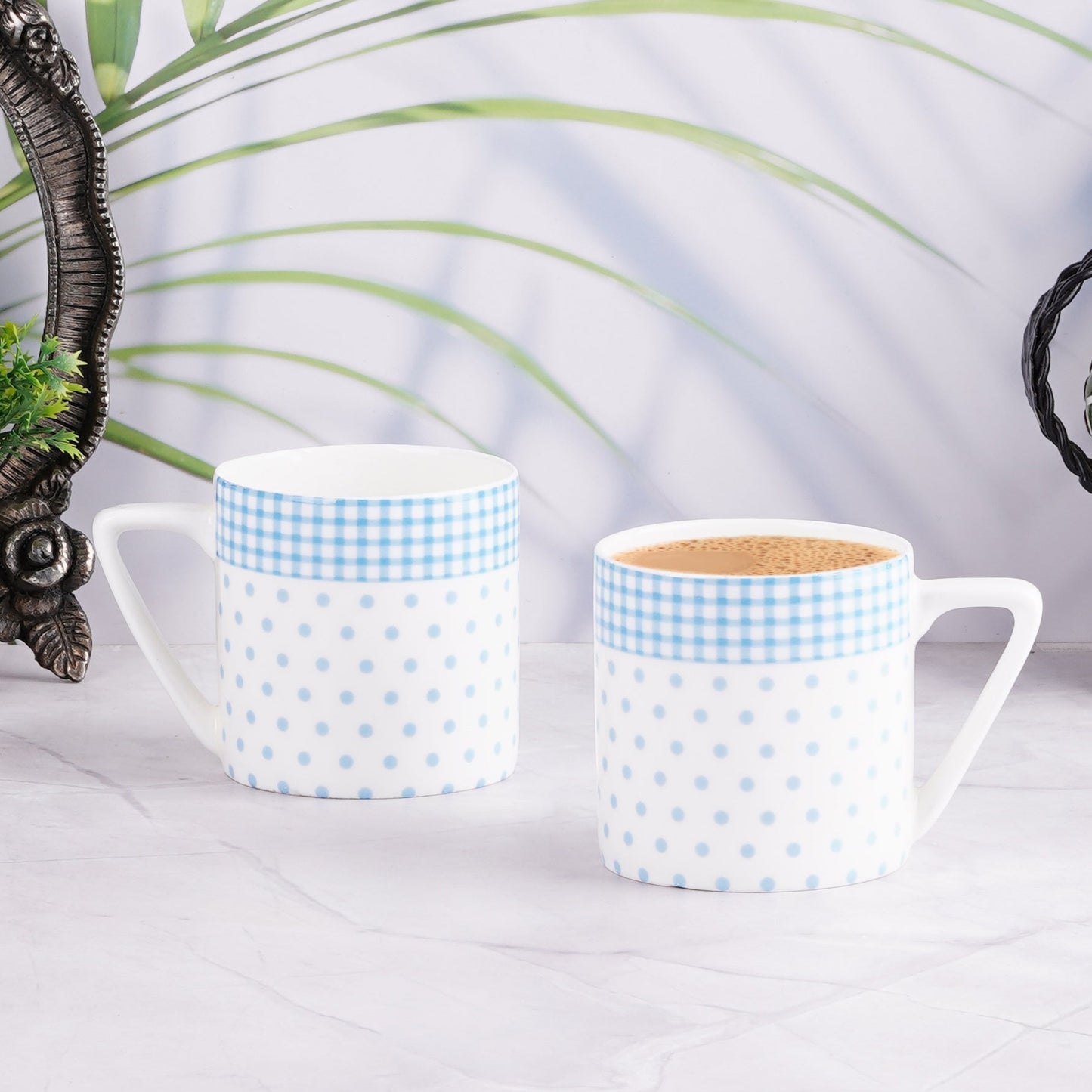 Puja Blue Dots-stylish coffee mugs My Store