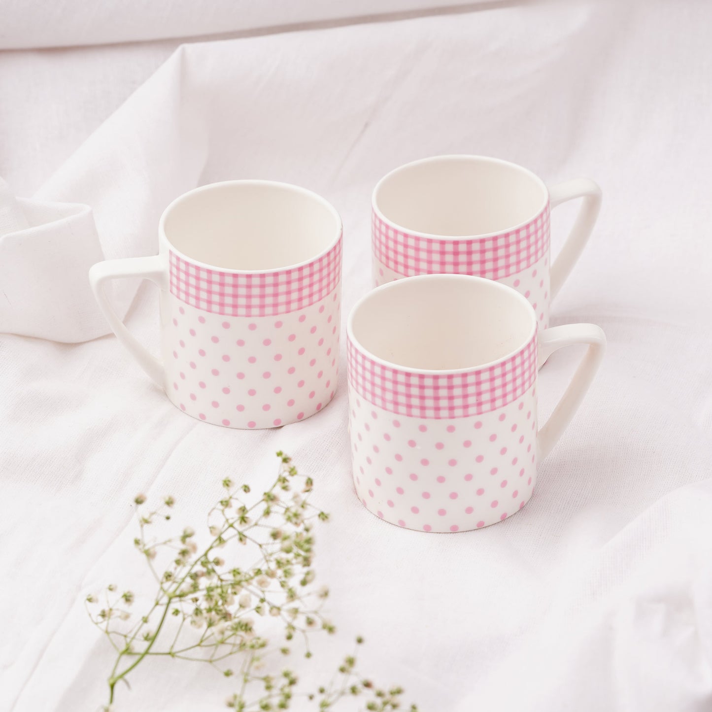 Puja Pink Dots Coffee Mugs-Latest collection My Store