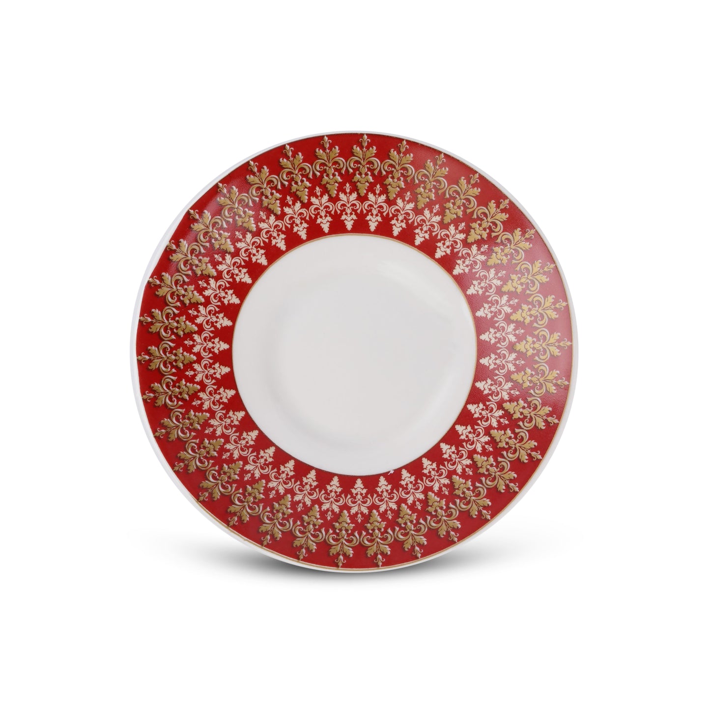 Dine in Style: Premium Royal Red Cups and Saucers with Gold Detailing My Store