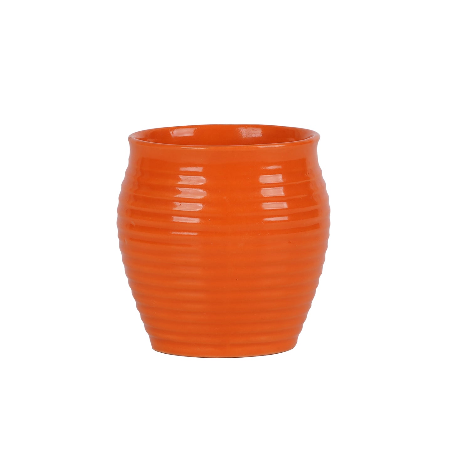 DATA Kulhad Chai Set of 6 in Orange My Store