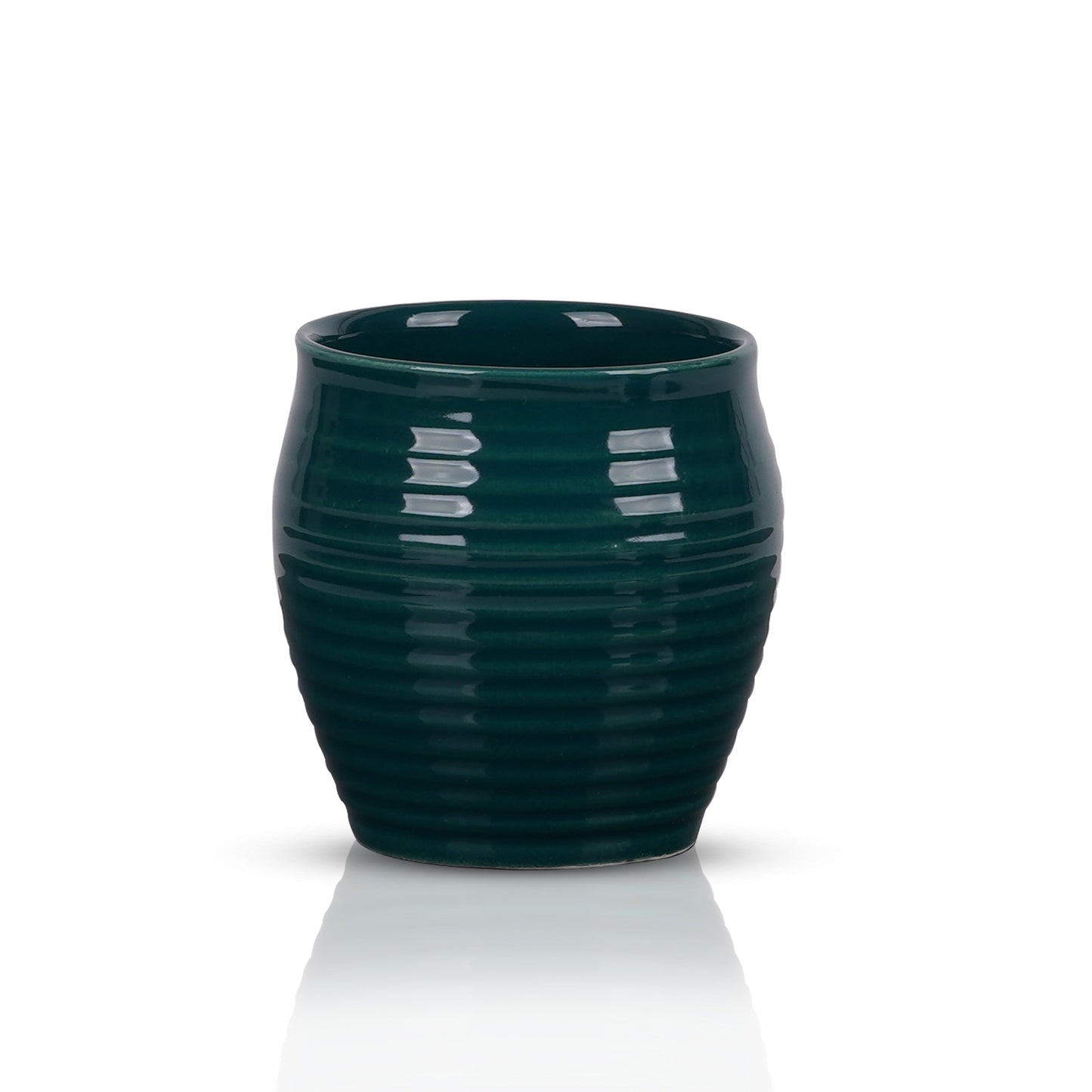 DATA Kulhad Chai Set of 6 in Dark Green My Store