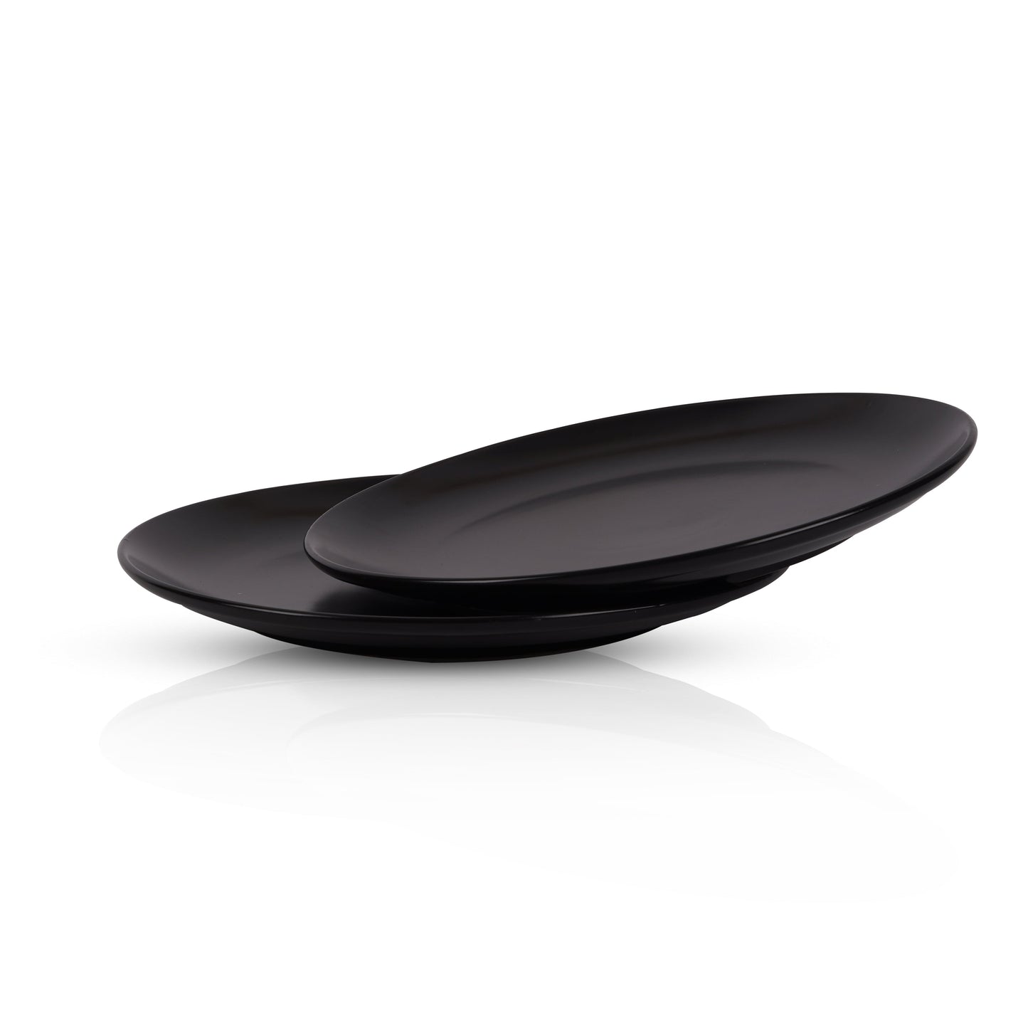 DATA Sattva Black Matt Full Plates, Set of 2 My Store