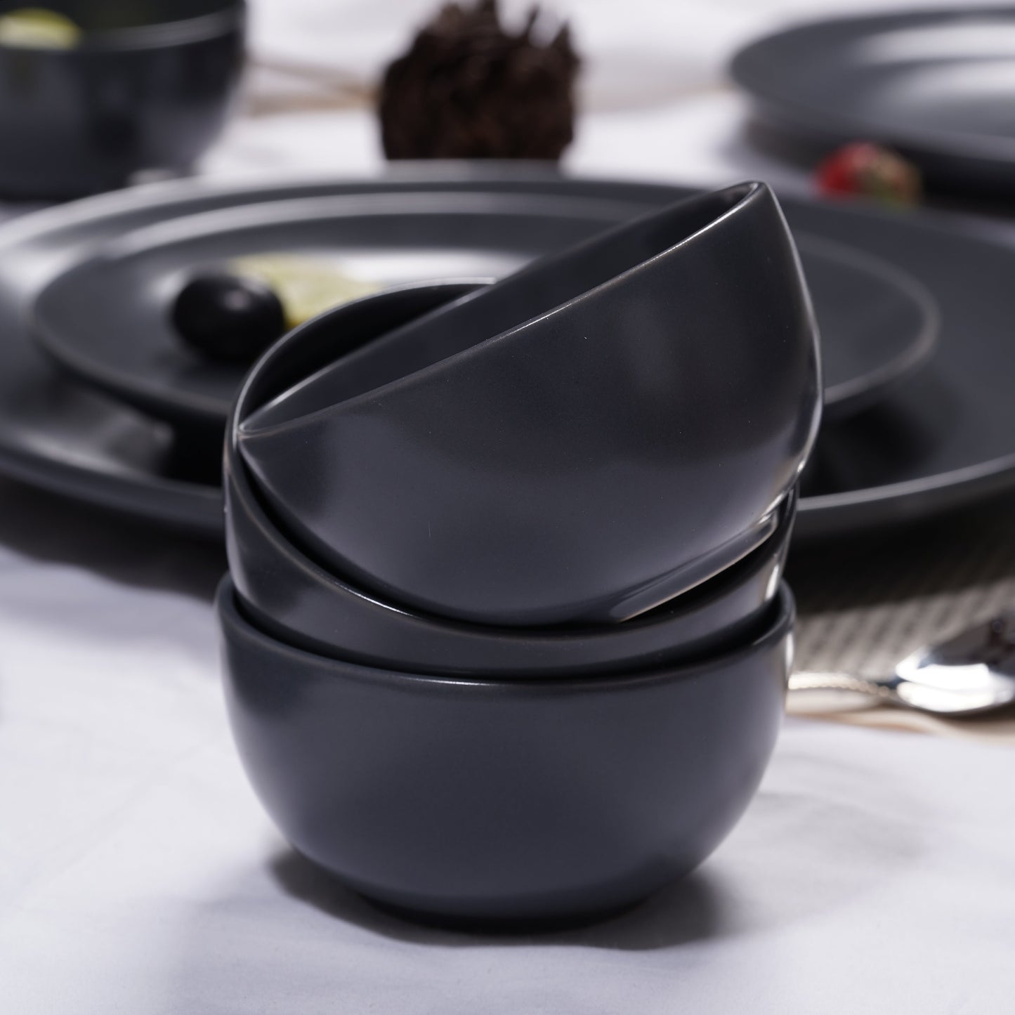 DATA Sattva Grey Matt Veg Bowls, Set of 6 My Store