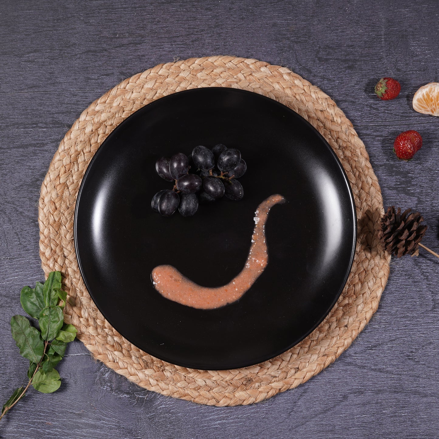 DATA Sattva Black Matt Full Plates, Set of 2