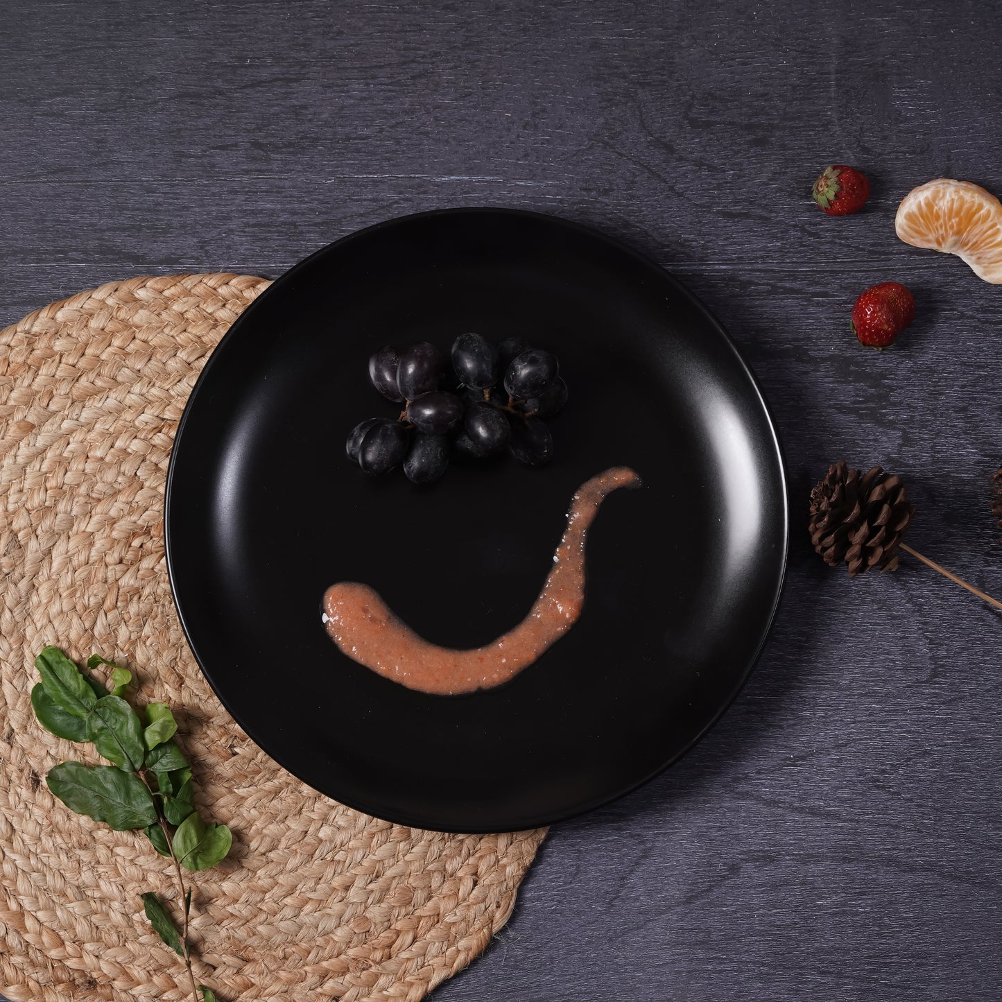 DATA Sattva Black Matt Full Plates, Set of 2