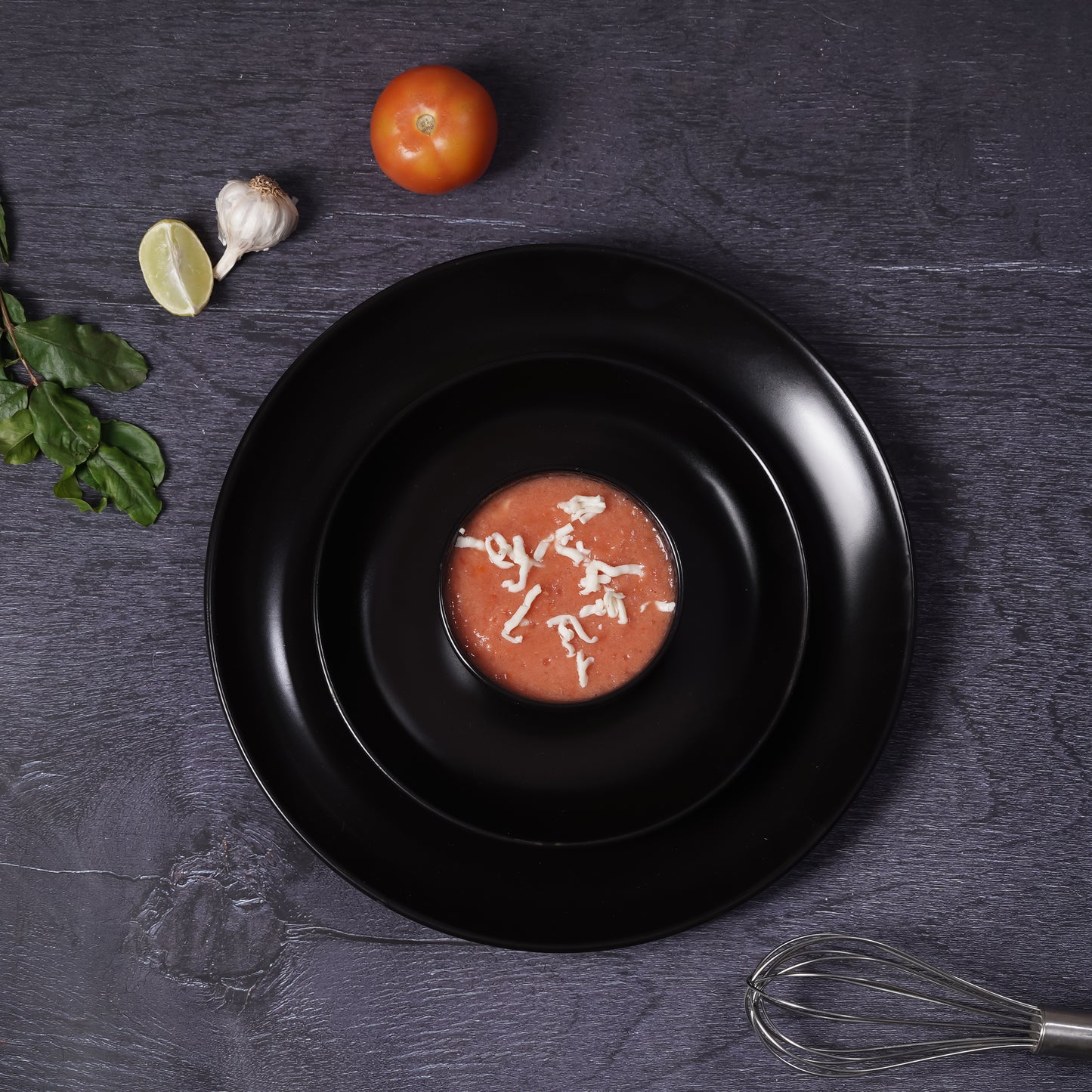 DATA Sattva Black Matt Full Plates, Set of 2