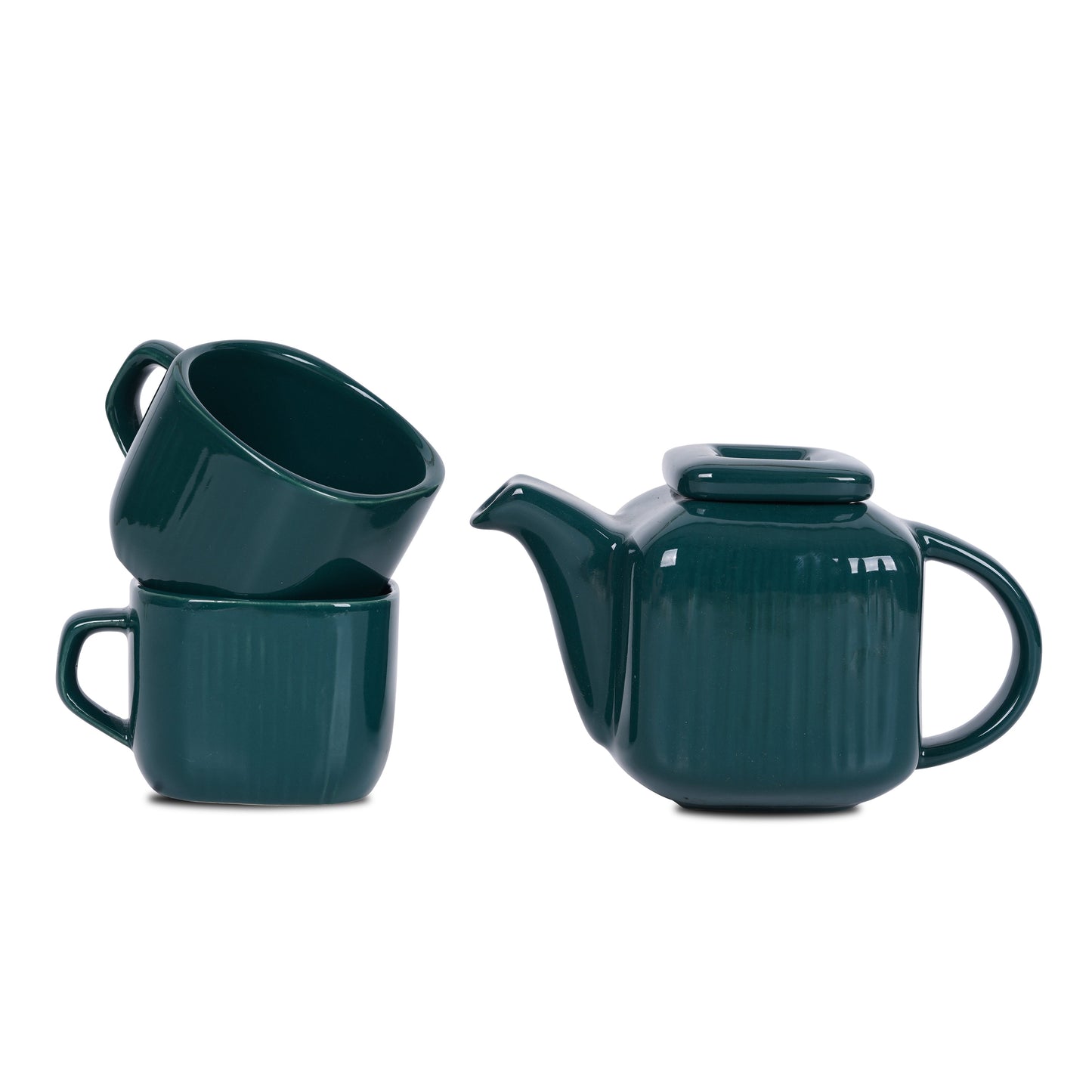 DATA Zen Tea Set in Green, Set of 4 My Store