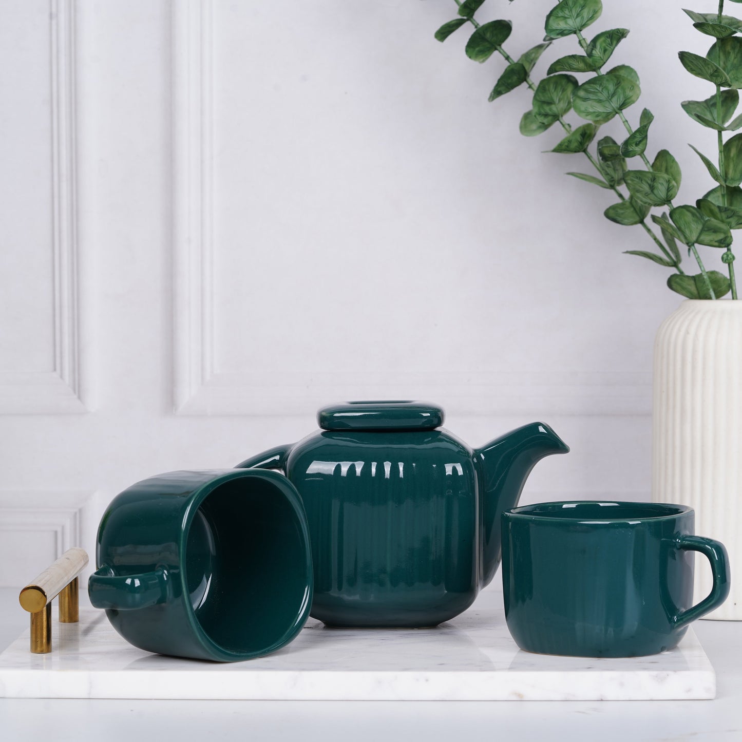 DATA Zen Tea Set in Green, Set of 4 My Store