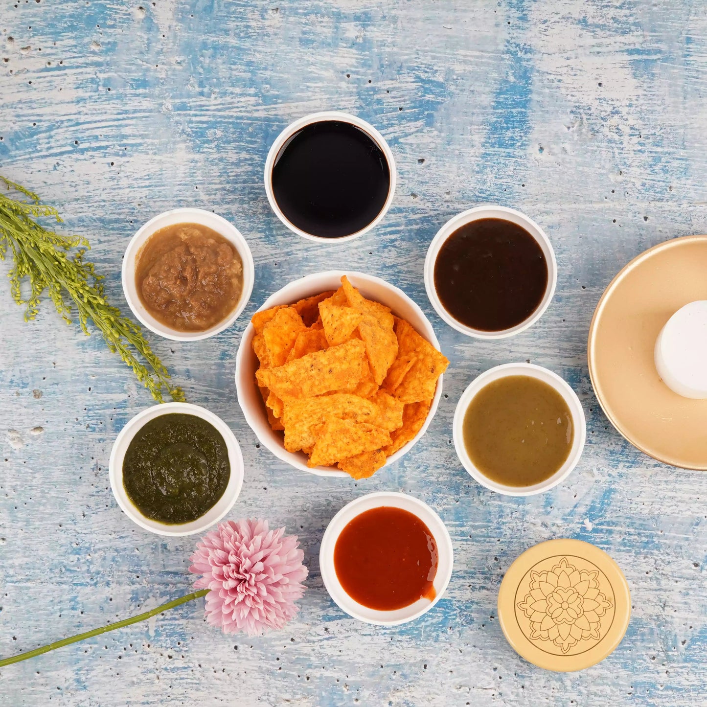Round Chutney/Sauce Bowl-stylish bowl My Store