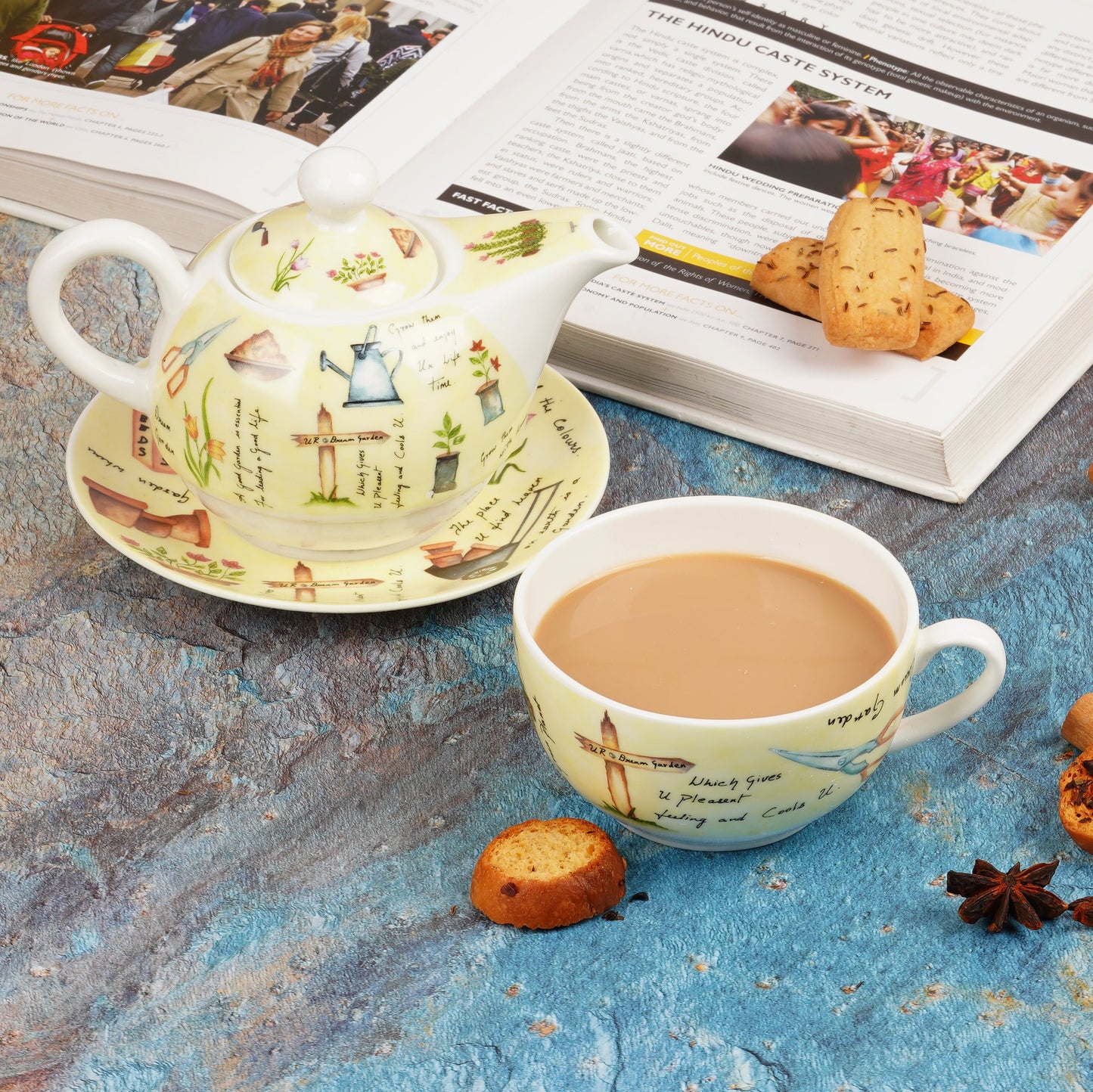 Tea for One Garden It in Yellow-collection tea cup My Store
