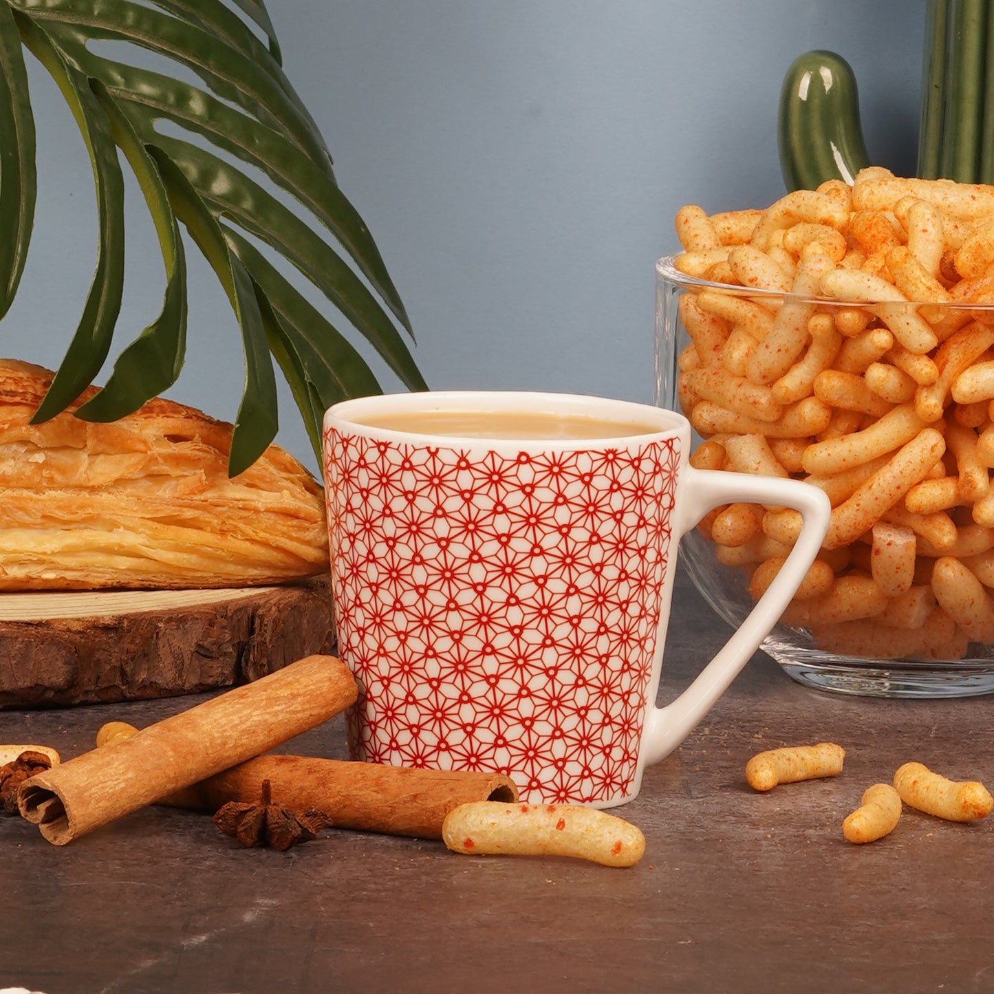 Conical Medium Patterned-Designer Bone China coffee mugs My Store
