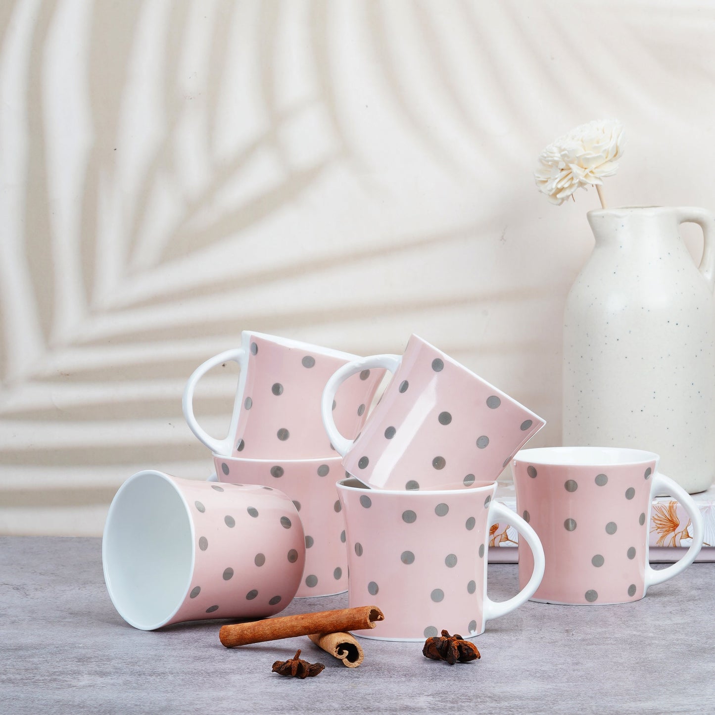 Oxford Medium Denmark in Pink with Dots-stylish coffee mug My Store