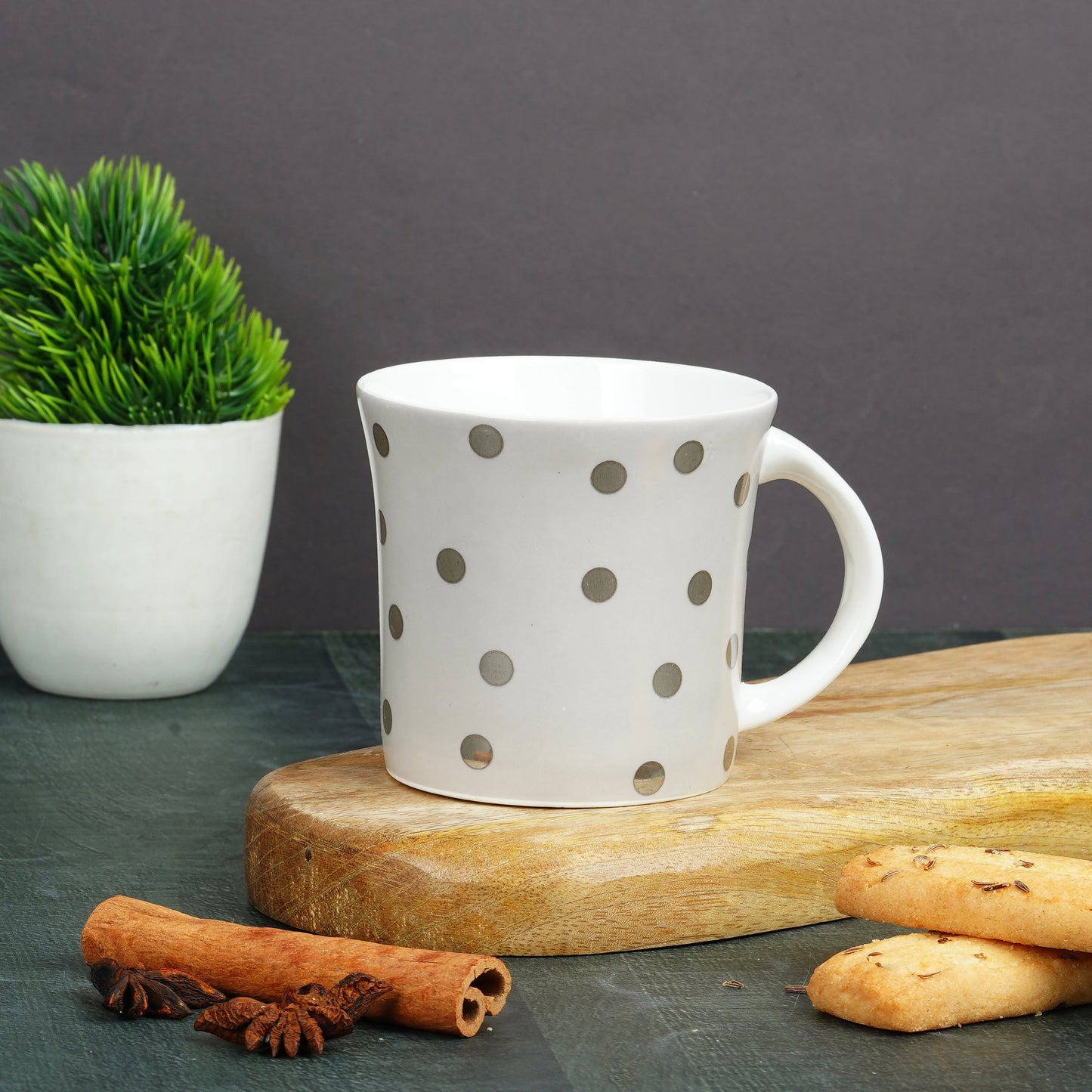 Oxford Medium Denmark in Grey with Dots-coffee mugs My Store