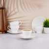 Dandy Lines Liza White Solid Plain Tea Cups My Store